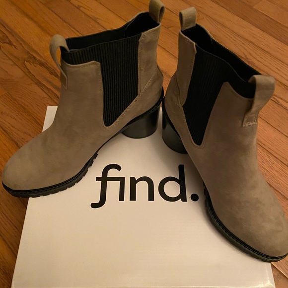 Grey Heel Boots - Picture 2 of 4